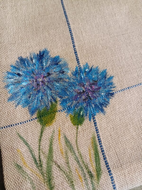 Tea towel, corsie e runner dipinti a mano - immagine 11