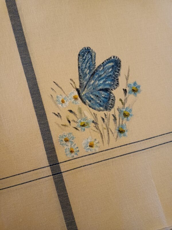 Tea towel, corsie e runner dipinti a mano - immagine 14