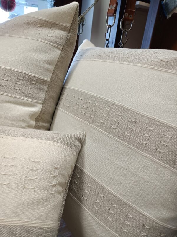 Cuscino in lino con inserti Bouquet - immagine 3