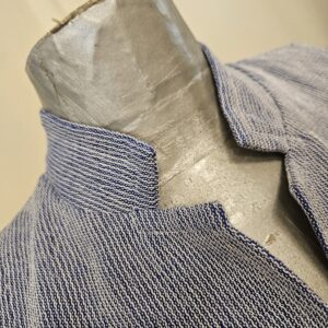 Gilet rigato blu