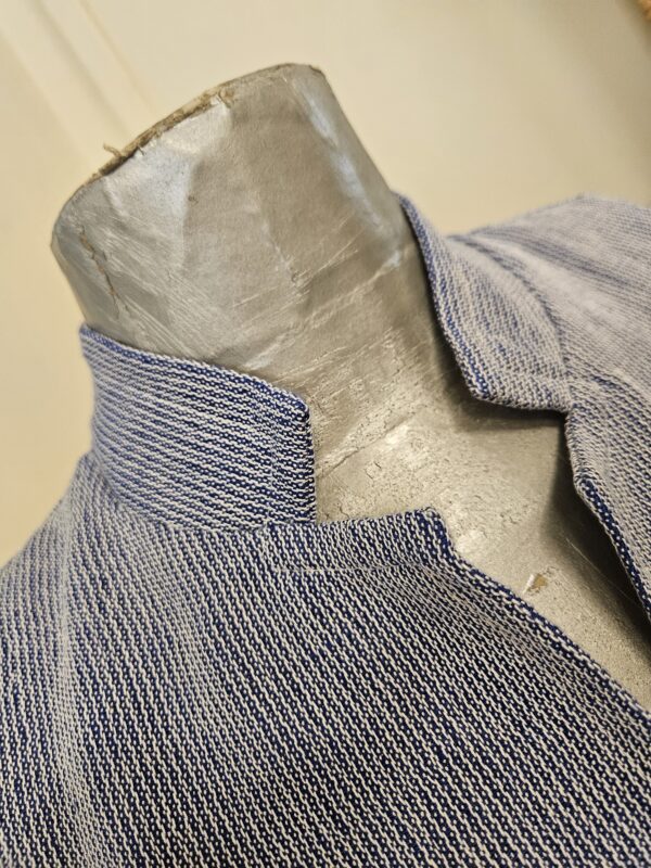 Gilet rigato blu