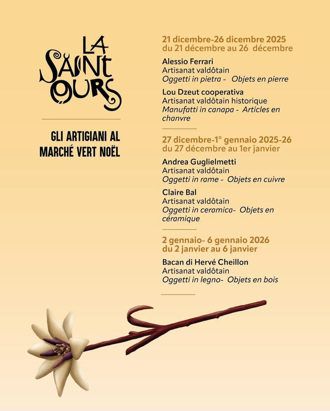 Marché Vert Noël d’Aoste